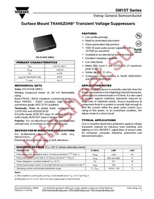 SM15T100CAHE3/9AT datasheet  